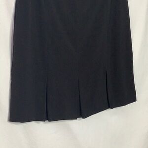 Black Pleated Bottom Career Skirt Size 16 Career Office Business
